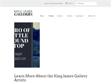 Tablet Screenshot of kingjamesgalleries.com